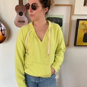 J crew neon hoodie